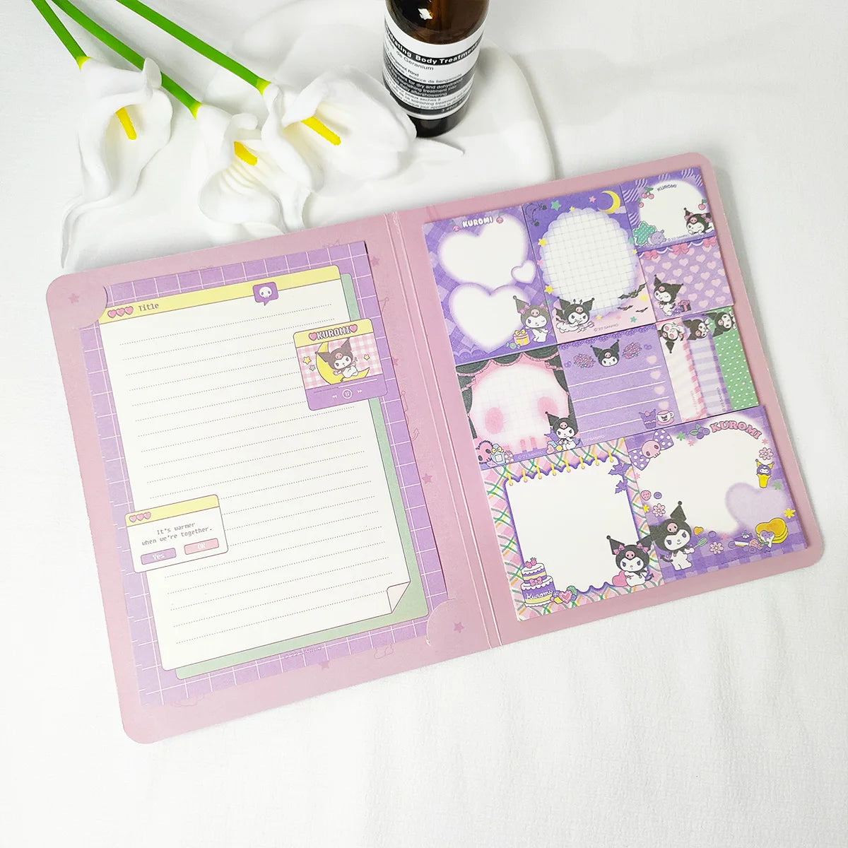 Cartoon Sanrio Sticky Notes - Cute Character High-Aesthetic Creative Adhesive Memo Pads